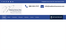 Tablet Screenshot of madisoninsurance.com